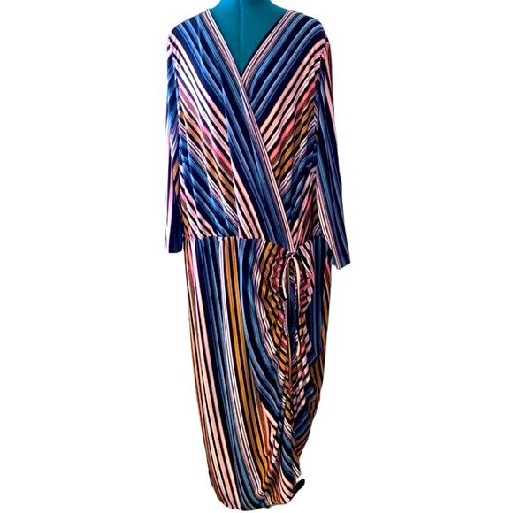 Lane Bryant Dresses & Skirts - NWT Lane Bryant Striped Maxi dress, Sz 34/36